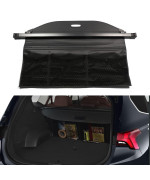 BOPARAUTO Cargo Cover for 2021 2022 Hyundai Santa Fe Accessories 2019 2020 2021 2022 2023 Black Trunk Shade Luggage Security Cover