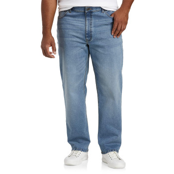 DXL Big and Tall Essentials Relaxed-Fit Jeans, Light Wash, 54W X 32L