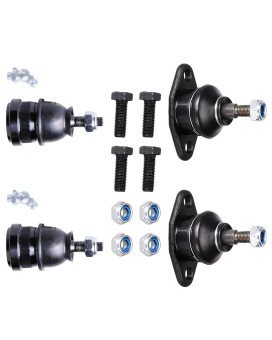 ROADFAR Lower And Upper Ball Joint Kit Fit For Buick Opel For Chevrolet Chevette For Isuzu I-Mark For Pontiac Acadian Fiero T1000 Front Suspension Set of 4