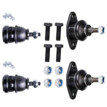 ROADFAR Lower And Upper Ball Joint Kit Fit For Buick Opel For Chevrolet Chevette For Isuzu I-Mark For Pontiac Acadian Fiero T1000 Front Suspension Set of 4