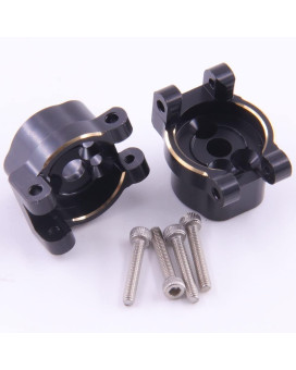 Rcatm Brass Door Cover Rear seat C Drive housing is Suitable for TRX-4 / trx-6rc Tracked Vehicles (Blackened - 2PCS)