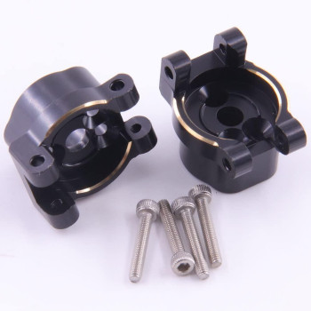 Rcatm Brass Door Cover Rear seat C Drive housing is Suitable for TRX-4 / trx-6rc Tracked Vehicles (Blackened - 2PCS)