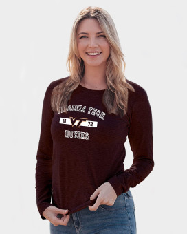 Virginia Tech Hokies Womens Long Sleeve T-Shirt Athletic Team color, XX-Large