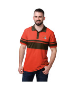 FOcO cleveland Browns NFL Mens cotton Stripe Polo - S