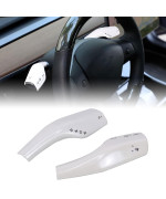 RYANSTAR RACING Tesla Model 3 Model Y Steering Lever Cover Gear Shift Cover Column Shift modeification Covers Extension Interior Wiper Rod(White)