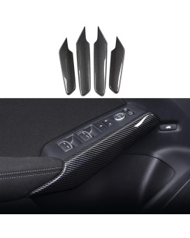 AntBooBoo for Honda Civic 2022 2023 2024 11th Gen Inner Door Handle Trims Protective Cover Interior Decoration for 2022 Honda Civic- Carbon Fiber Pattern