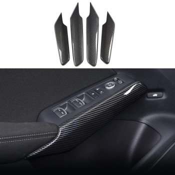 AntBooBoo for Honda Civic 2022 2023 2024 11th Gen Inner Door Handle Trims Protective Cover Interior Decoration for 2022 Honda Civic- Carbon Fiber Pattern