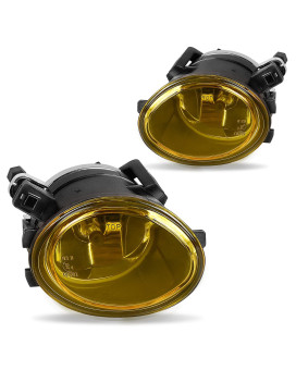 AUTOSAVER88 Fog Lights Compatible with 2001 2002 2003 2004 2005 BMW E46 M3 2000 2001 2002 2003 M3 M5 with Sport Package Only fit the ZHP or M-Tech Package Fog Light Replacement Yellow Lens