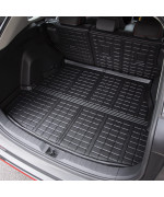 Xipoo Cargo Mat Compatible with 2019-2023 Toyota RAV4 Trunk Mat Cargo Liner Back Seat Protector Replacement for 2019-2023 Toyota RAV4 Accessories (Fit 2019-2023 Toyota RAV4, Trunk Mat+Backrest Mat)