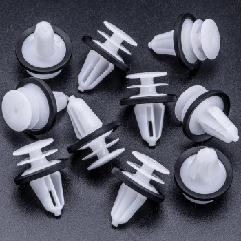 Rexka 10pcs Door Trim Panel Retainer Clip for Ford W713297-S300 C-Max Edge Escape Explorer F-150 Mustang Focus Flex Fusion Taurus Lincoln MKC MKX MKZ