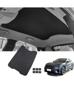 LUCKEASY Auto Accessories Sunshade for Ford Mustang Mach-E 2021-2022 Car Interior Window Sunroof Sun Shade net Foldable Sun Shield(Black)