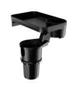 Cup Holder Tray for Car Cup Holder Expander with Car Drink Holders, Automotive Cup Attachable Tray with 360Rotation,Cup Holder Adapt Most Regular Cups with 18-40 oz, fit in 2.75-3.25 inch Car Holder