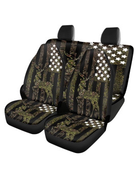 Coldinair Brown Leopard Rose Print Car Seat Covers Full Set for Women,Breathable Front and Rear Split Bench Car Seat Cover,Universal Fit for Cars Truck Van SUV