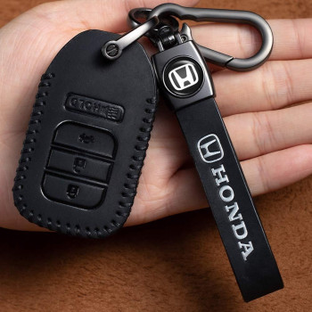 Loyal Guard Car Key Cover for Honda 2015 2016 2017 2018 2019?CR-V CRV Pilot EX EX-L Touring Premium key holder car key chain Car Key case Accessories