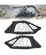 KEMIMOTO PRO XP Upper Doors, Soft Cab Enclosures Upgrade Fit with Side Mirrors and Windshields Compatible with Polaris RZR PRO XP/Turbo R 2020-2024 Upper Windows New Zippers 2884664 (2-seat)