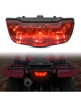 SAUTVS ATV Red LED Tail Light Assembly for Honda TRX 420 500, Rear Brake Stop Light Tail Lamp for Honda TRX 420 500 FA Rancher Foreman 2007-2022 Accessories (1PCS, Replace 33700-HP5-A50)