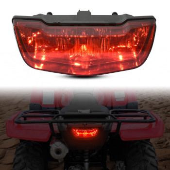 SAUTVS ATV Red LED Tail Light Assembly for Honda TRX 420 500, Rear Brake Stop Light Tail Lamp for Honda TRX 420 500 FA Rancher Foreman 2007-2022 Accessories (1PCS, Replace 33700-HP5-A50)