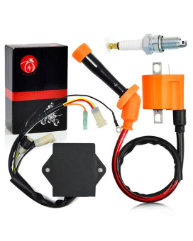 Igniter CDI Box and Ignition Coil For Yamaha Big Bear 350 YFM350FW 4x4 1990-1994 3HN-85540-10-00