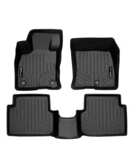 SMARTLINER custom Fit All Weather Black 2 Row Floor Mat Liner Set compatible with 2022-2023 Ford Maverick (Does NOT fit Hybrid Models)