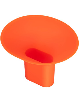 QUICKWOLF X3 Oil Change Funnel, Maverick X3 Oil Drain Funnel Compatible for Can Am X3 Oil Funnel by Flexible Silicone for Most of UTV ATV Motorcycle Car(Orange)