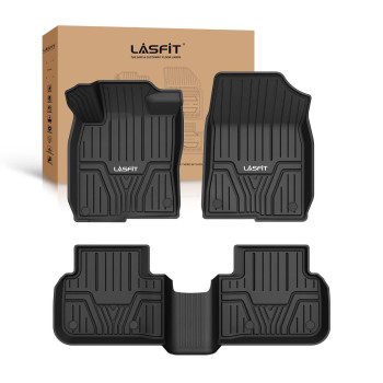 LASFIT Floor Mats Fit for 2022-2024 Honda Civic/ 2023-2024 Acura Integra, Rear Seat with USB Ports, All Weather Car Liners1st & 2nd Row Set