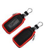 2 Pieces Leather Car Key Chain Case Holder Car Key Case Key Fob Protector Car Key Fob Cover Case