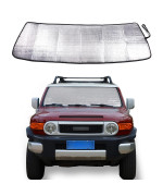 Windshield Sunshade Fit for Toyota FJ Cruiser 2007-2021, Folding Car Sun Shade for Front Window, Auto Sun Protection Visors Blocks UV Rays and Keeps Vehicle Cool (1PCS, Sunshade)