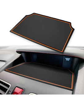 Auovo Dashboard Mats Compatible with Subaru Crosstrek Accessories 2012-2017 Forester 2014-2018 XV Impreza 2012-2016 Car Interior Silicone Dash Pad Liner Tray (Orange)