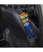 UYYE Car Seat Side Organizer, Automobile Seat Storage Hanging Bag Accessories, Seat Side Mesh Pocket Car Seat Phone Holder for Cars, Trucks, Vans and SUV (2 Pack-Black)