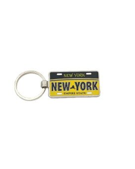 flagsandsouvenirs Keychain New York Car Plate