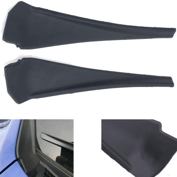 KARPAL Front Left Driver + Right Passenger Windshield Wiper Side Cowl Extension Fender Trim Cover Compatible with 2014-2020 Nissan Rouge 66895-4CL0A 66895-4BA1A 66894-4CL0A 66894-4BA1A