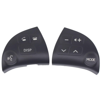 XtremeAmazing 2Pcs Left and Right Side Steering Wheel Volume Control Switch Button for ES350 2006-2012