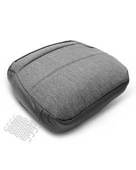 A-Premium Front Driver Car Seat Cover Compatible with Isuzu NPR-HD 1999-2006 NQR 1995-2006 NRR 2005-2006 GMC W4500 Forward 1998-2006 Steel Gray