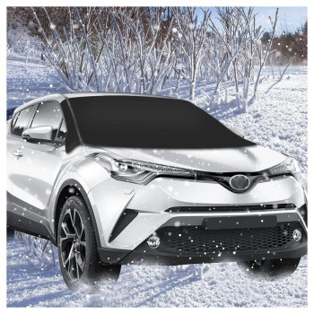 Windshield Snow Cover,Winter Frost Windshield Snow Ice Removal Cover/Protector,with Magnet Adsorption Waterproof Windproof Sunshade Snow Cover Fits Most Cars, Trucks, Vans, SUVs