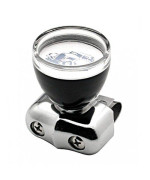 Classic Hot Rod Black Steering Wheel Spinner Suicide Knob/Clear Removable Cap