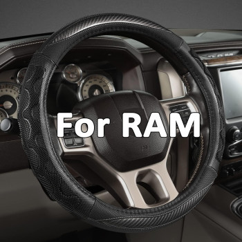 GIANT PANDA Steering Wheel Cover for Dodge Ram 1500 - Car Steering Wheel Covers for Dodge Ram 2500 3500 - Gray