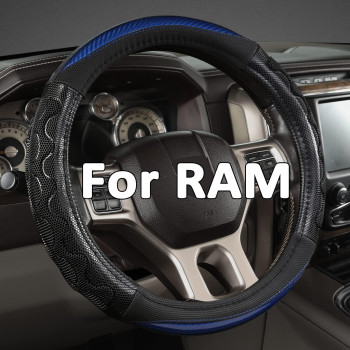 GIANT PANDA Steering Wheel Cover for Dodge Ram 1500 - Car Steering Wheel Covers for Dodge Ram 2500 3500 - Blue