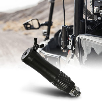 True Mods Quick-Release Flag Pole Holder [1/4 & 5/16 Size Poles] [6160 Aircraft Aluminum] [LED Whip Ready] Mounting Base for Polaris RZR XP1000 S1000 SXS ATV Can-Am Maverick Honda