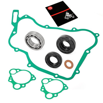 Water Pump Rebuild Kit Gaskets Seals BEARING Compatible with Honda CR125 CR125R 1990-2004