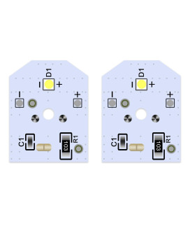 WR55X11132 Cover Led Asm Ff Replace 3033142 PS4704284 WR55X25754 WR55X26486 for GE Refrigerator Light Bulb (2pack)