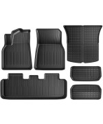 Maysoo Floor Mats for Tesla Model Y 2023-2020 All-Weather Cargo Liner Floor Mats Front and Front Cargo Floor Mats (Set of 6 - Not for 7 Seats)