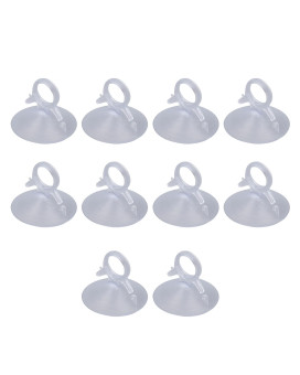 10pcs Clear PVC Windshield Suction Cup with Pull Tab for Automotive Glass Smooth Tiles Solar Panels