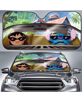 Anime Cute Car Accessories Windshield Sun Shade Cartoon Characters Sun Visor for Car Windshield Sun Shade for Trucks