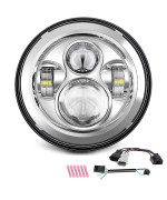 SUNPIE 7 inch LED Headlight Compatible with H_arley Street Glide/Tri Glide, Compatible with Electra Glide, Compatible with Road King, Compatible with Softail Deluxe, Compatible with Softail Heritage