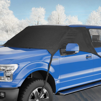 ISSYAUTO Windshield Snow Cover Fit for Truck Pickup Extra Large Windshield Cover for Ice and Snow, Winter Windshield Cover Compatible with F150, Silverado, Sierra, Tacoma, Tundra, Ram