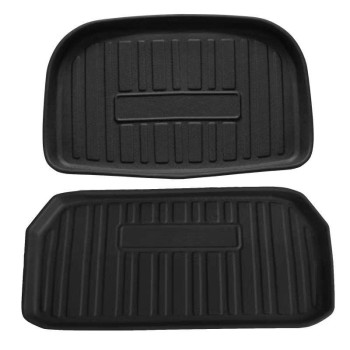 Tesla Model Y Floor Mats Trunk Mat 2020 2021 2022 All-Weather Anti-Slip Waterproof Front Rear Cargo Liner mat Heavy Duty Floor Mats 3D Full Set Liners Custom 2