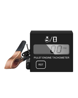 Digital Tachometer Small Digital Engine Tachometer Inductive Tachometer Digital Chainsaw Tachometer Replaceable Battery Waterproof Tachometer for Chainsaw Marine ATV Motorcycle UTV Engine