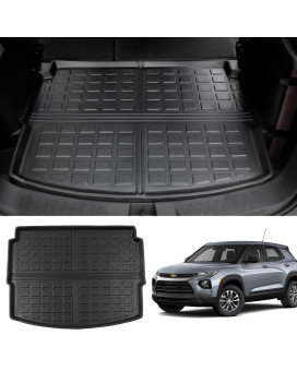 powoq Trunk Mat Compatible with 2021-2024 Chevrolet Trailblazer Cargo Liner (Only for Upper Deck) All Weather Replacement for 2021 2022 2023 2024 Chevrolet Trailblazer Accessories (Trunk Mat)