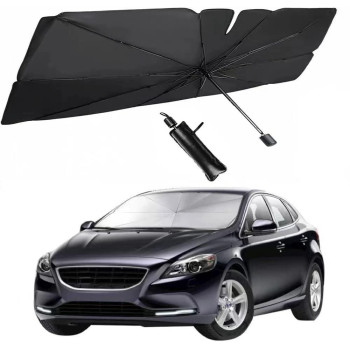 Luckyliz Sedan SUV Car Windshield Sun Shade,Foldable Automotive Windshield Shade, UV Protection & Heat Insulation Foldable Sun Shade, Easy to Store and Use (57 X 31 in)