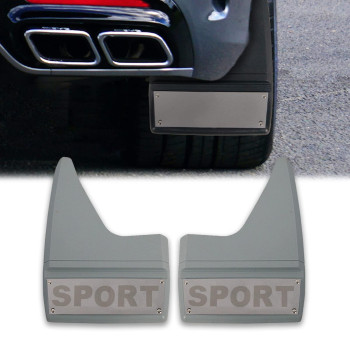 jeseny 2 PCS Car Mud Flaps Soft Material Automotive Rubber Mudguard Universal Mud Flaps Guards Splash Front and Rear Anti-Fly Splash Paddy Board Exterior Accessories Mud Decoration (Gray)